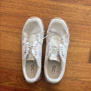 On Women's White Athletic Shoes